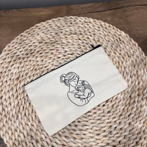 Neszesszer ölelős mintával