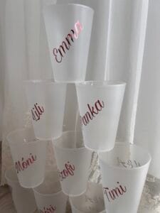 Repohár a lánybúcsúra, legénybúcsúra és köszönőajándék a vendégeknek.