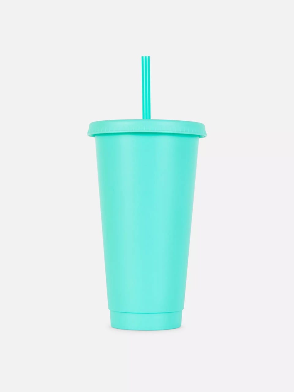 Újrahasználható fedeles pohár szívószállal zöld színben.