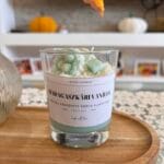 Szójaviaszból készült desszertgyertya