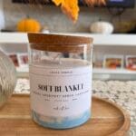 Szójaviaszból készült desszertgyertya