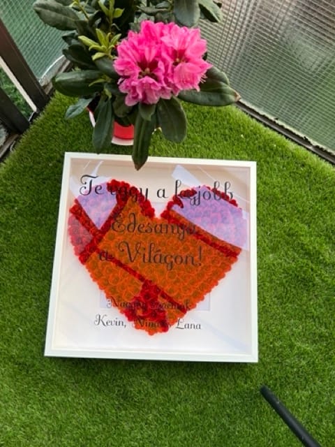 Örök rózsa box Anyák napjára 50x50 - Image 2