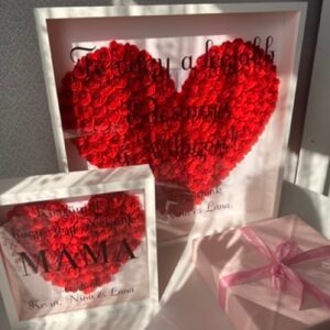 Örök rózsa box Anyák napjára 50x50